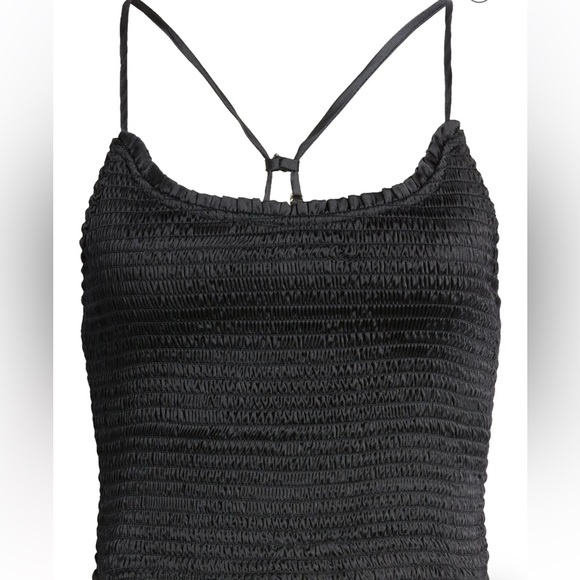 🖤FREE PEOPLE RIGHT ON TIME SMOCKED CAMI TOP L - Picture 3 of 6